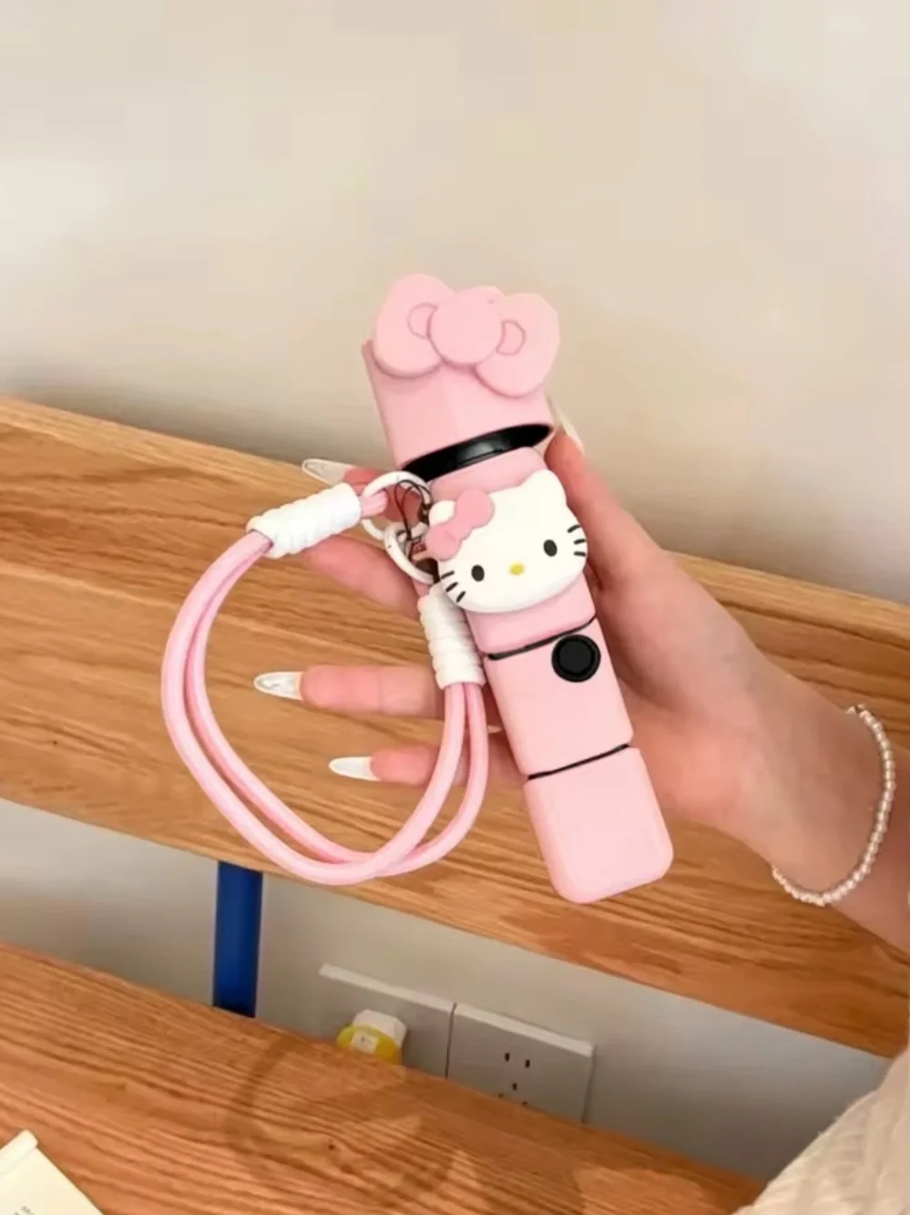 Pink Hello Kitty Dji Protective Case & Lanyard for Pocket 3 Camera/Remote